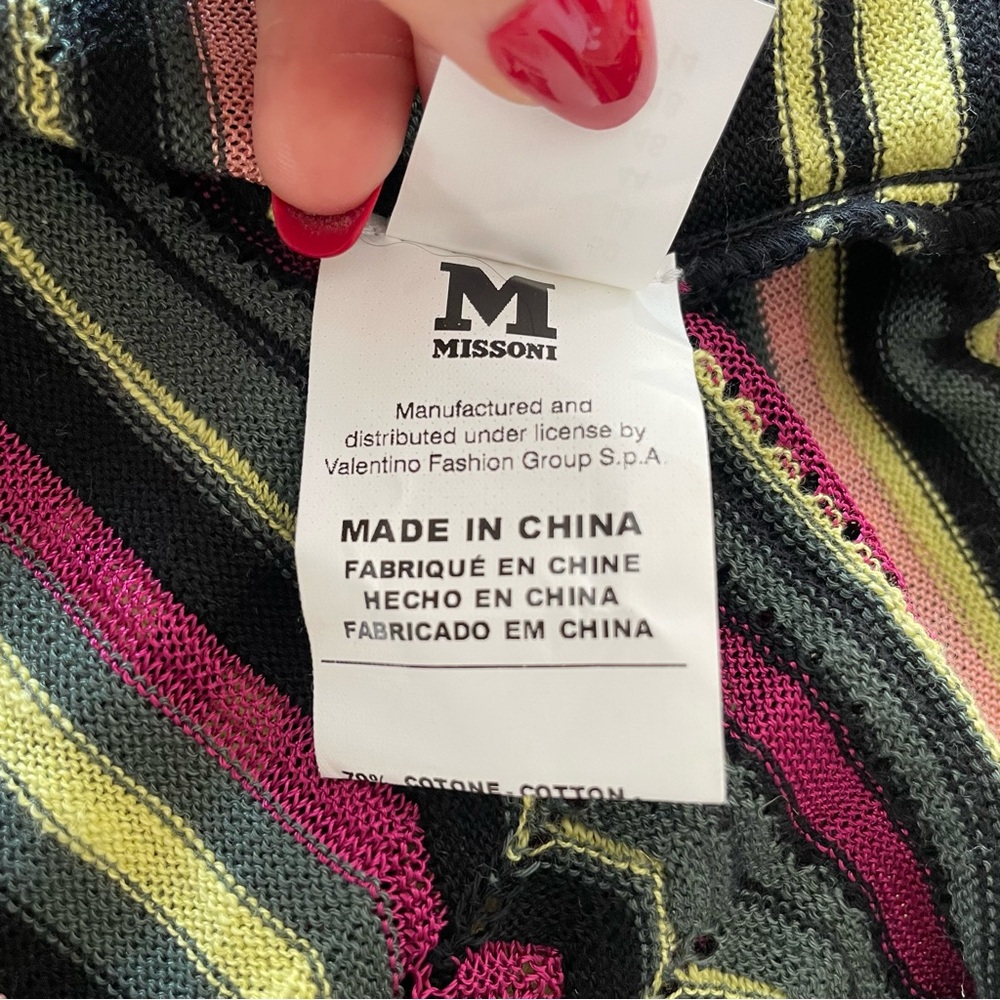 Missoni Multicolor Open-Front Sweater - Picture 9 of 10